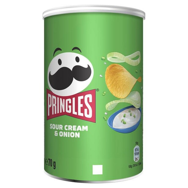 Pringles Sour Cream & Cebolla - Pack de 12 Tarrinas de 70g