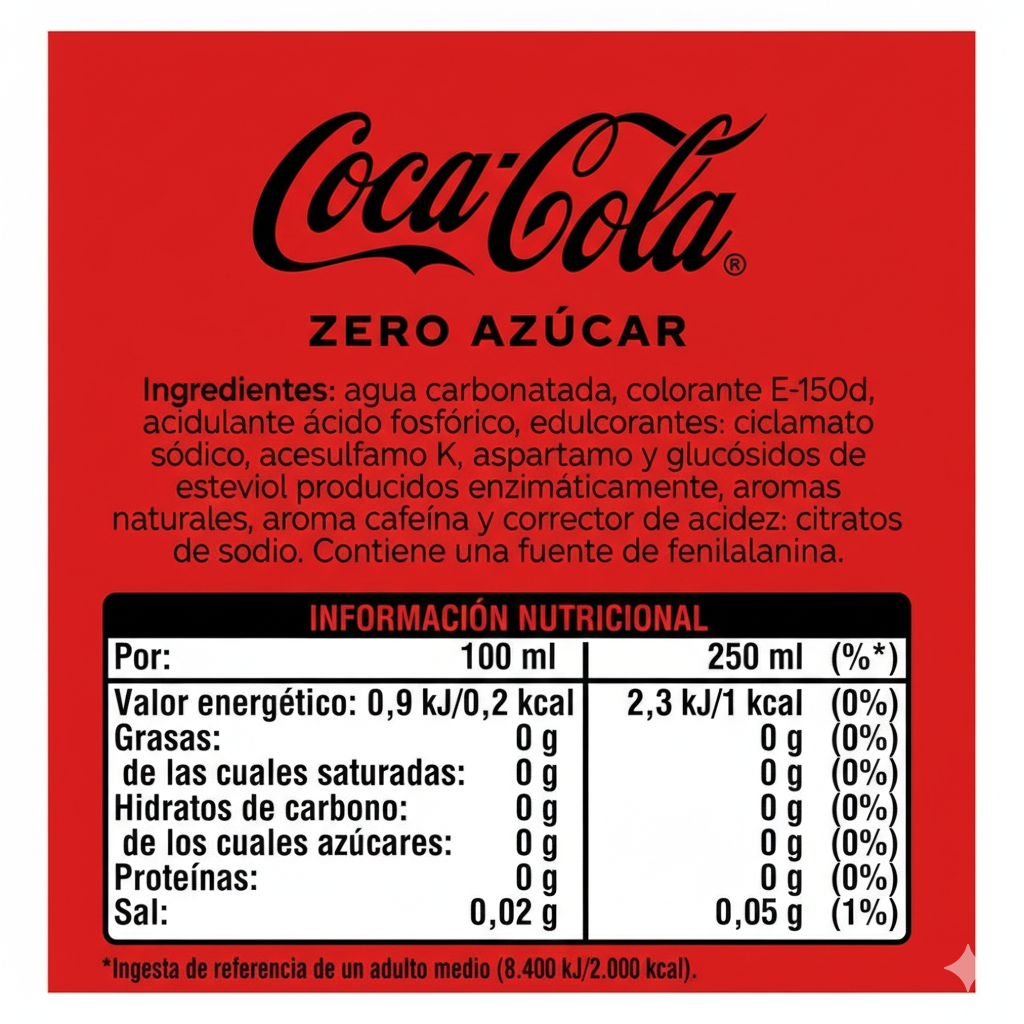Refresco de Cola Zero 2 Litros