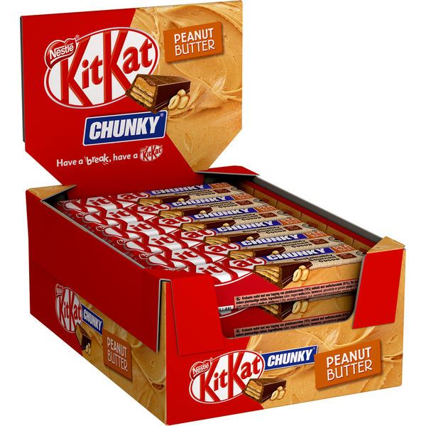 Kit Kat Chunky con Cacahuete - Pack de 24 Unidades