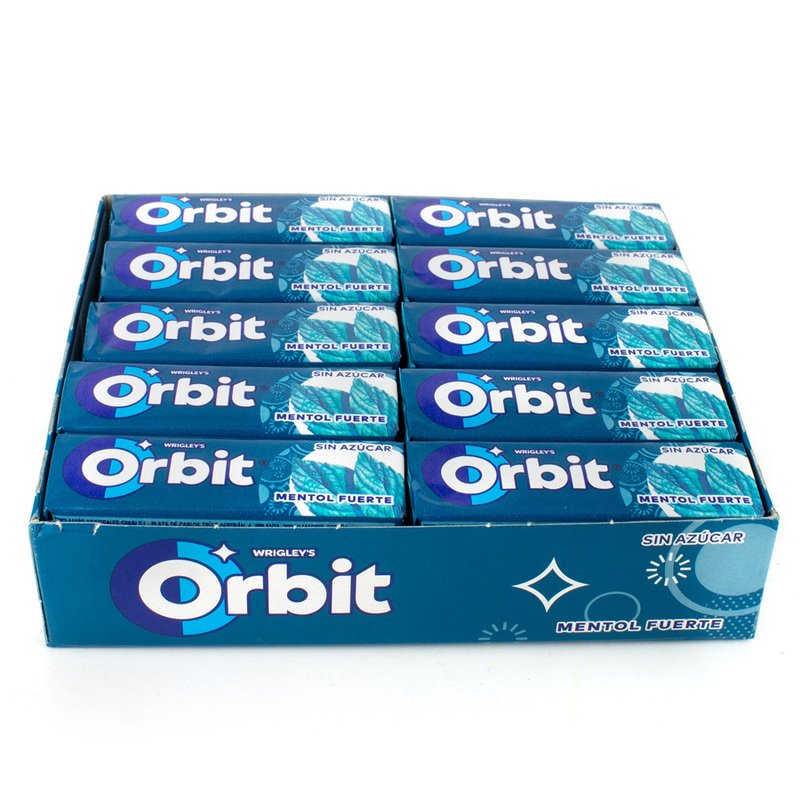 Orbit Menta Fuerte - Pack de 30 Sobres de 10g