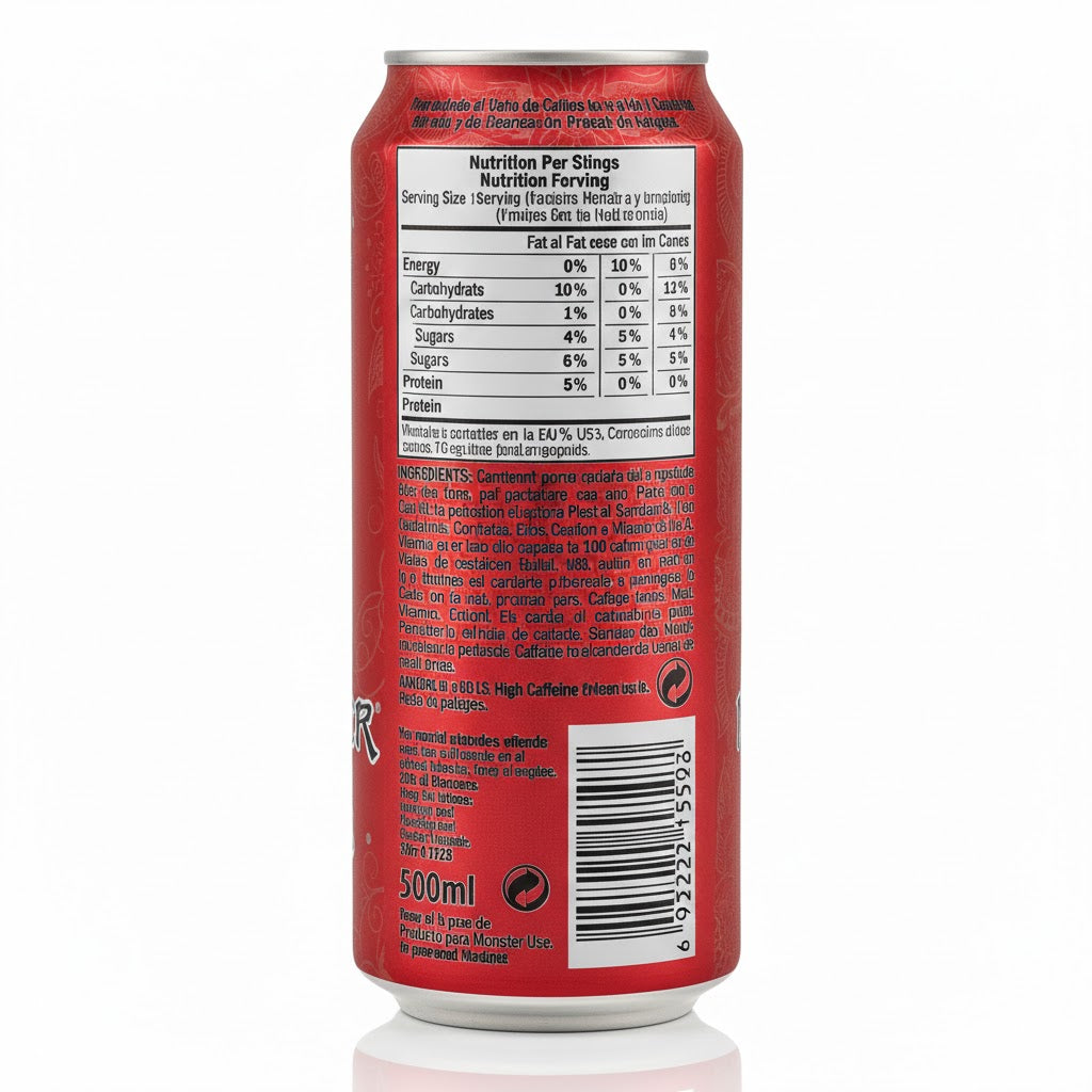 Monster Energy Ultra Rojo - Pack de 24 Latas 500ml