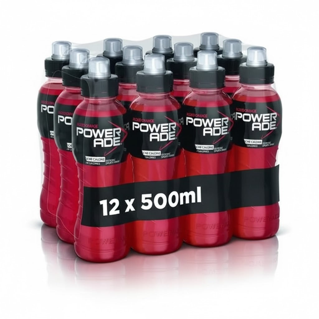 Powerade Rojo 500ml - Pack de 12 Botellas