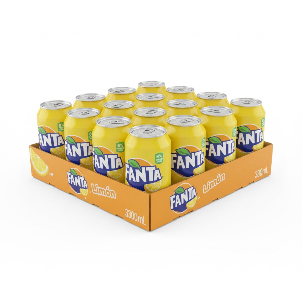 Fanta Limón - Pack de 24 Latas de 33cl (330ml)