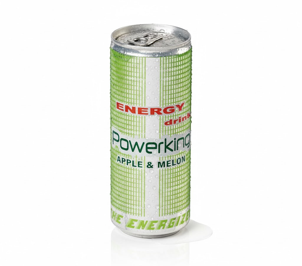 Powerking Manzana-Melón 250ml: El Toque Frutal de la Energía Fuerte