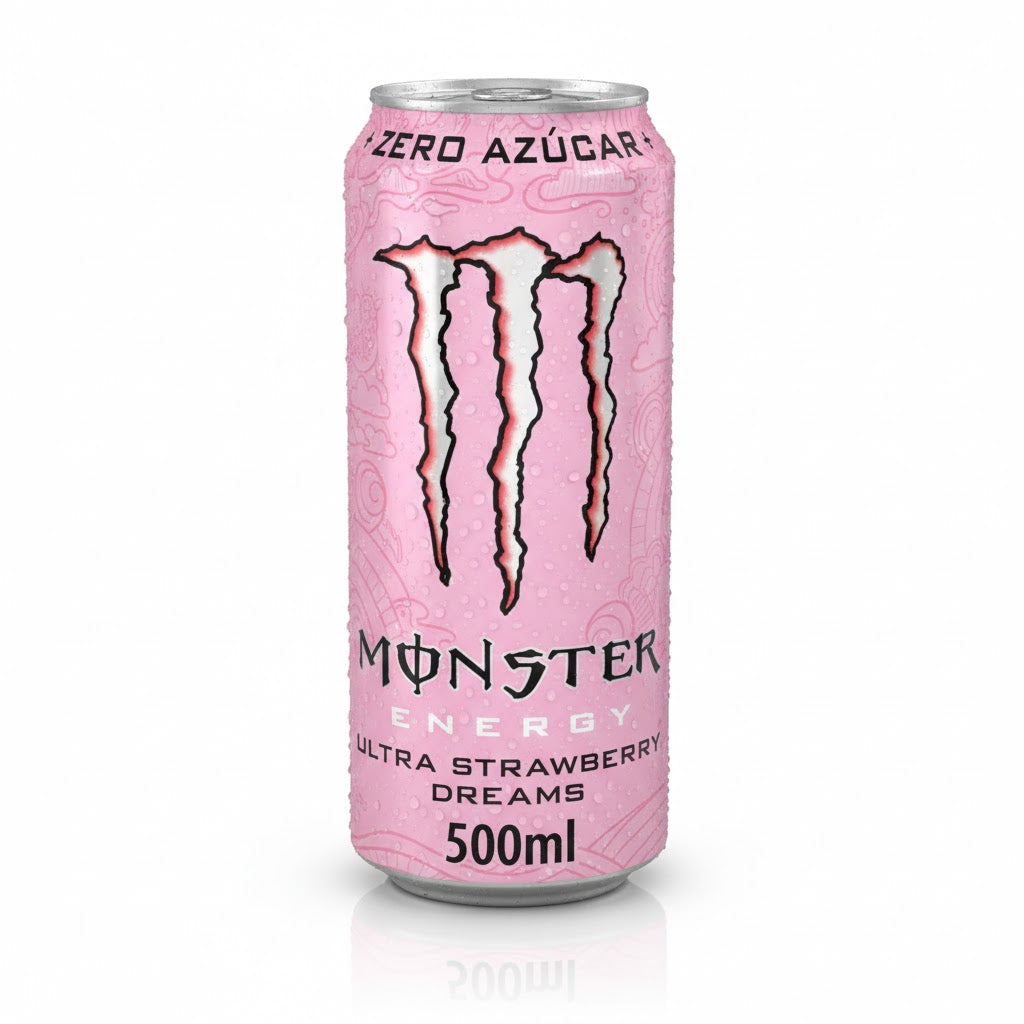Monster Energy Strawberry - Pack de 24 Latas 500ml