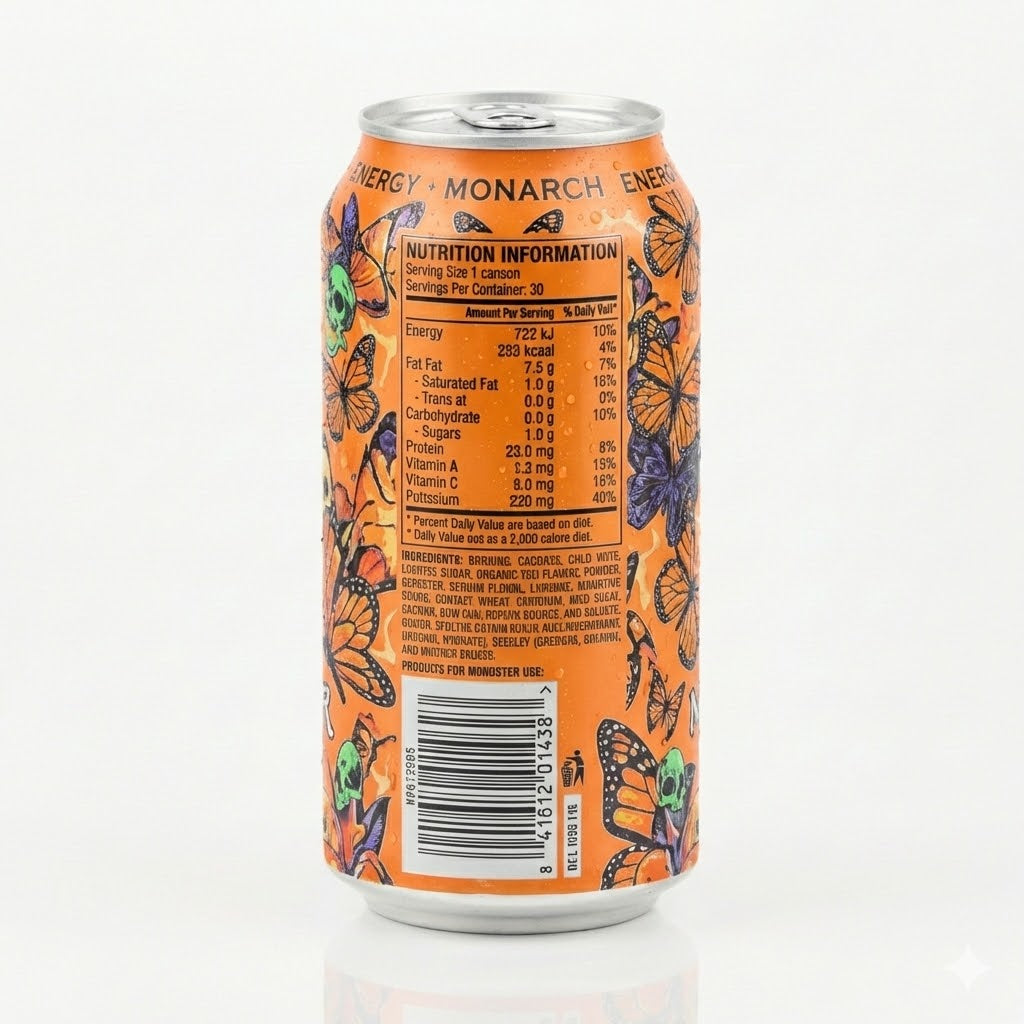 Monster Energy Monarch - Pack de 24 Latas 500ml