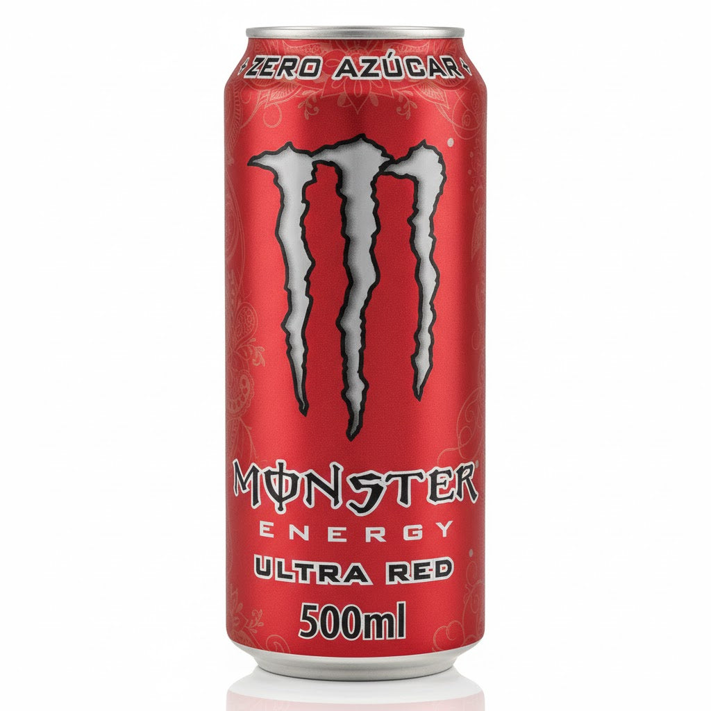 Monster Energy Ultra Rojo - Pack de 24 Latas 500ml
