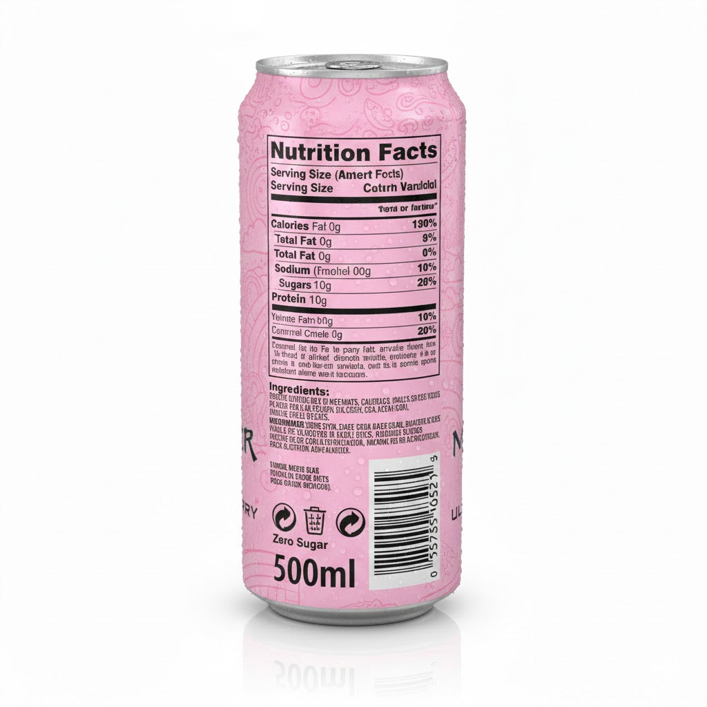 Monster Energy Strawberry - Pack de 24 Latas 500ml